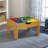 2in1 Wooden Activity Table with Building Brick and Train Set-15425799