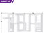  Système d'organisation 132 po x 96 po avec tiroirs en bois (largeur réglable)-225039838