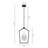 4 - Light Dimmable Lantern Geometric Chandelier-929379893