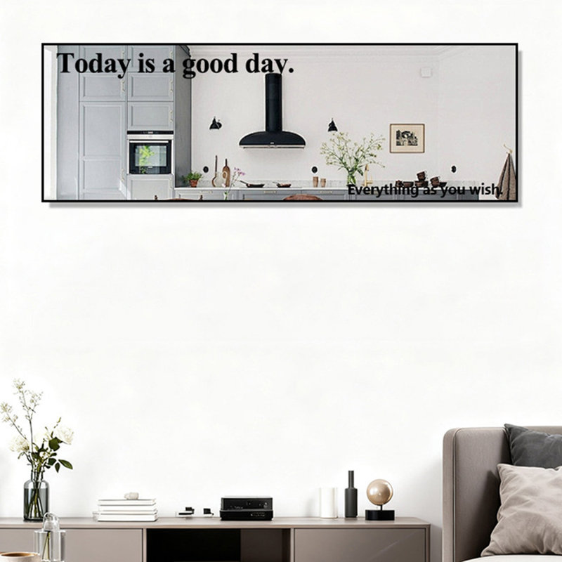 Rectangle Aluminium Frame Wall Mirror, 39.37"W*14.96"H