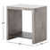 Fabria Concrete Top End Table