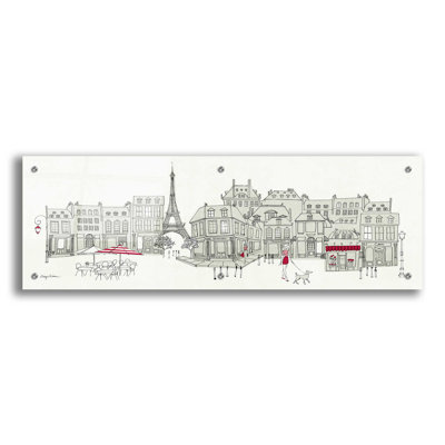 «World Cafe II Paris Panoramic» par Avery Tillmon - reproduction non encadrée
