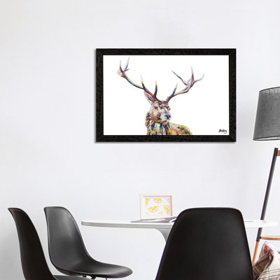 Hamish by Becksy - Floater Frame Painting on Canvas