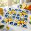 Carreaux de mosaïque autocollants en vinyle 4 po x 4 po, motif citron méditerranéen