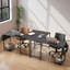 Moderne 50 po Table de jeu en L réversible pour ordinateur en L en bois avec sac de rangement latéral et tablette-227715690