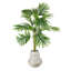 36-Inch Palm in Woven White Basket Urn