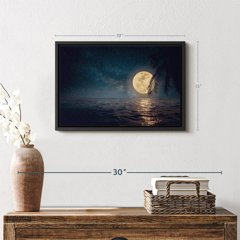 «Harvest Moon Canvas Print», H 13 po x l 19 po