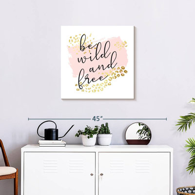 Tergel «Be Wild And Free», typographie