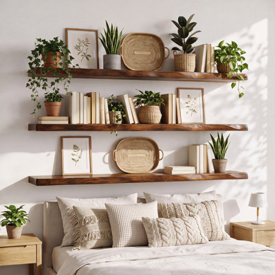 Wood Wall Floating Shelves