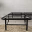 Black Steel Full Platform Bed Base - Construction, Tool Installation, 14 Inch High, Supports 2000 Lbs Foundation High Strength, 5 Minute Setup, No Box Spring, Underbed Storage Space