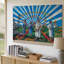 Toile, peinture murale vibrante mettant en valeur la diversit-1392388606