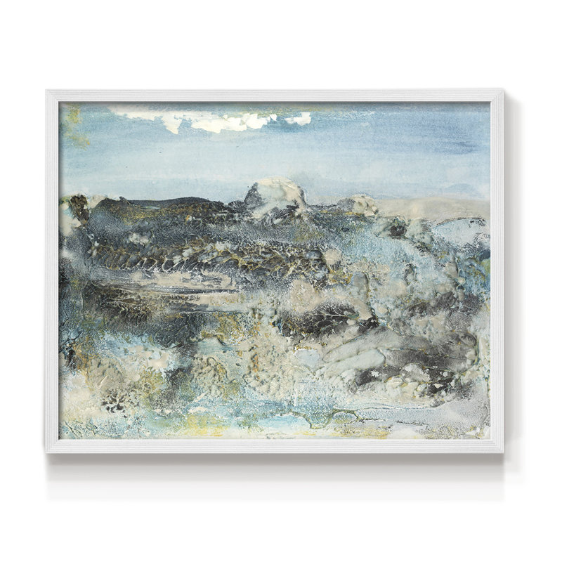 Motif de paix I - reproduction encadrée - réarmable, H 22 po x l 28 po, Blanc