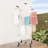 4-Tiered Collapsible Laundry Drying Rack - Wheels Included