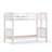 Kinnison Solid Wood Twin Over Twin Bunk Bed and Hanging Nightstand-1014713327
