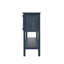 Console de 46 po en bois massif avec 2 tiroirs, armoires et tablette inférieure, armoire de rangement pour salle à manger de style rétro-129104995