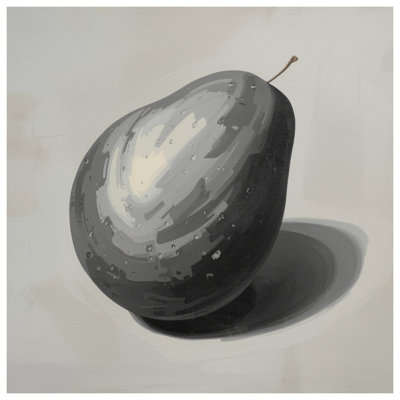 Édredon monochrome en forme de poire