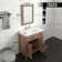 Kamiaya 36'' Single Bathroom Vanity with Ceramic Top with Mirror