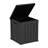 50 Gallon All-Weather Waterproof Resin Lockable Deck Box(Black)-123759389