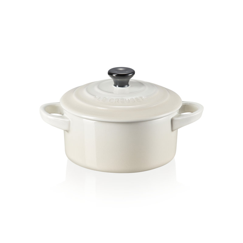 Le Creuset Stoneware Petite Round Casserole, Meringue