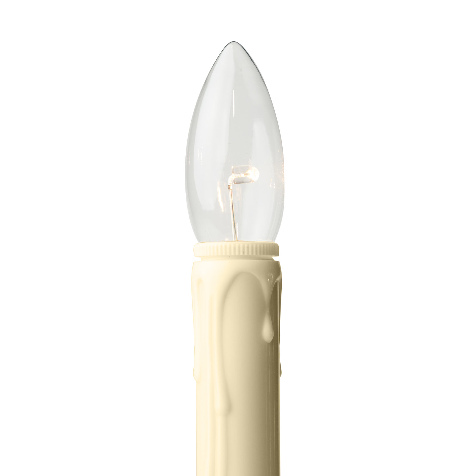 Dual Intensity Battery LED Window Candle, Brushed Nickel