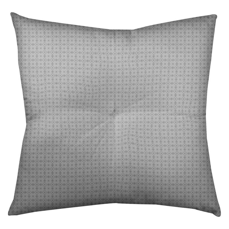 Coussin Katelyn Elizabeth, 26 po x 26 po, Gris