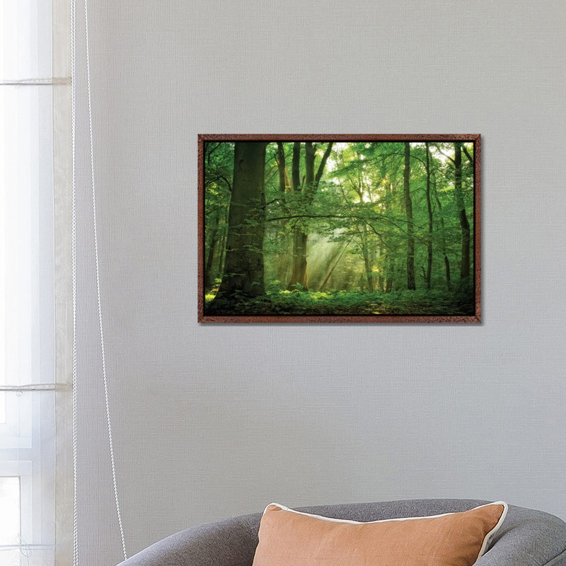 1 Piece Wrapped Canvas Wall Art, 66.04 cm H x 45.72 cm W, Brown Floater Framed