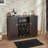 Hazen Server with 2 Cabinets, Wine Cabinet with 2 Doors and 2 Shelves