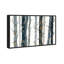 Nature et paysage derrière les bois - impression sur toile tendue-66932881-58120252
