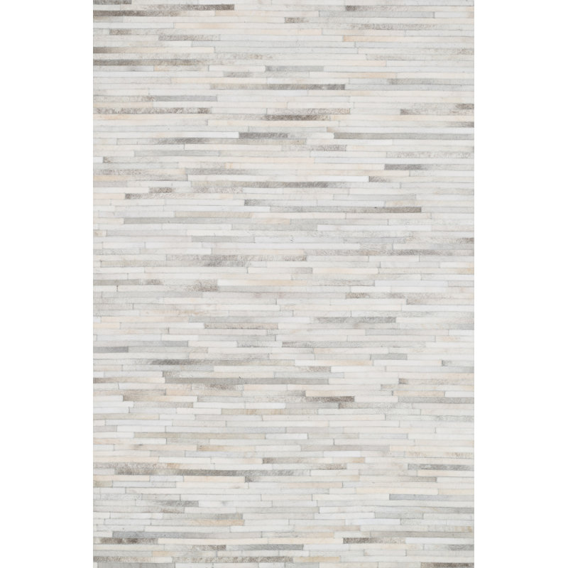 Murtaz Cowhide Geometric Indoor Rug, Rectangle 5' x 7'6"