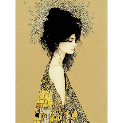 Klimt Style Woman Multicoloured Shawl - Print