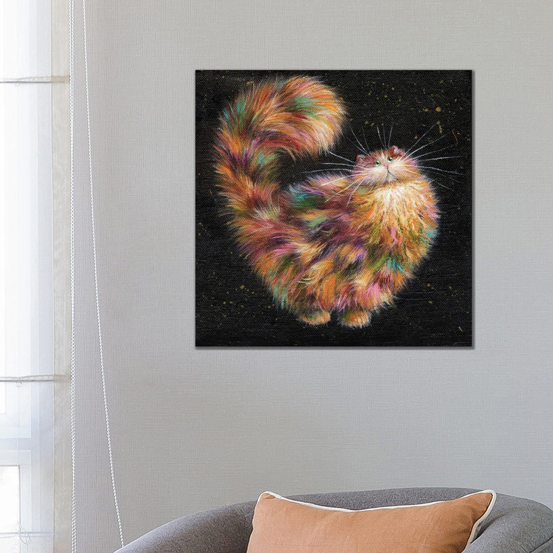Poufette by Kim Haskins - Wrapped Canvas Print, 66.04 cm H x 66.04 cm W x 1.91 cm D