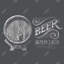 «Old Beer Sign - Man Cave Food», reproduction encadrée | Décoration intérieure