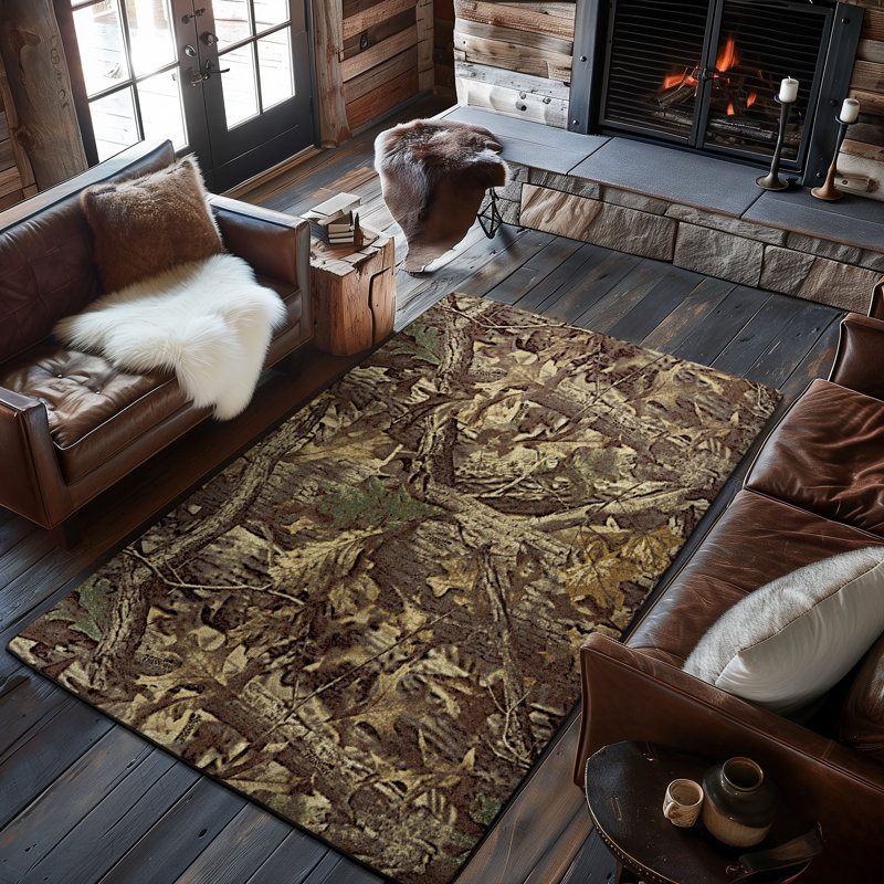 Realtree ADVANTAGE TIMBER Camouflage Area Rug, Rectangle 3'10" x 5'4"