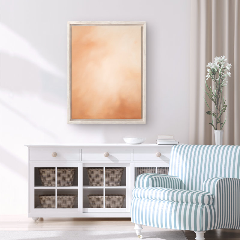 «Abstract Underwater Clouds XVII» par Megan James, reproduction sur toile flottante, H 40 po x l 30 po x P 1,125 po, White