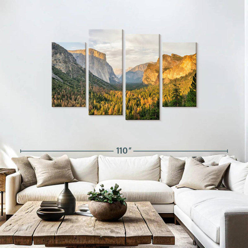 Alvord Yosemite Valley au lever du soleil, H 48 po x l 75 po