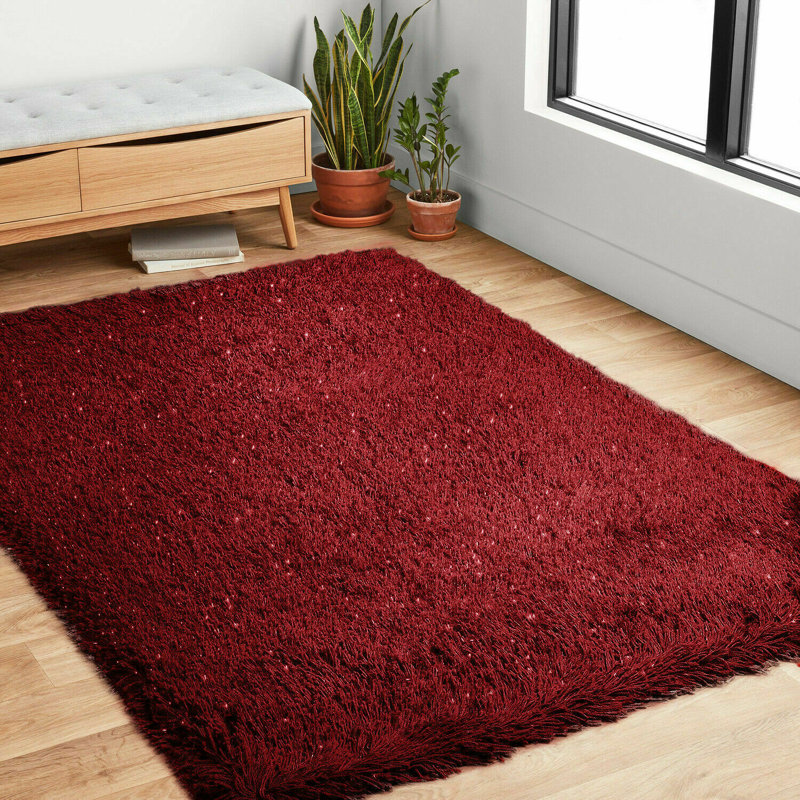 Braided Solid Colour Area Rug, Rectangle 160 x 230cm