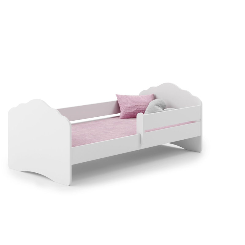 Single bed Wave with railing, Cot Bed / Toddler (70 x 140cm)