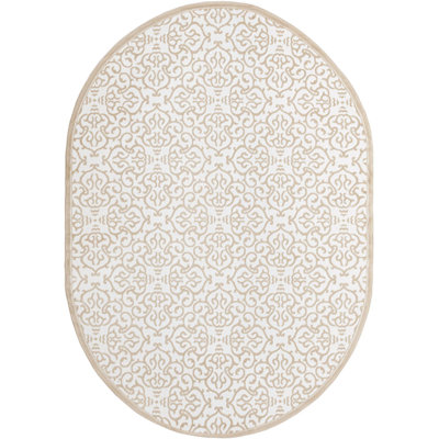 Tapis contemporain de couleur blanche