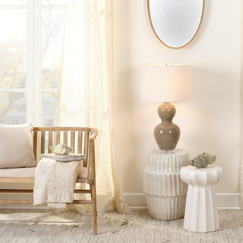 Algae End Table, White Ombre