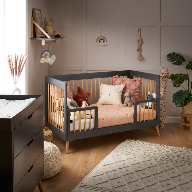 Maya Cot Bed, Grey/Brown