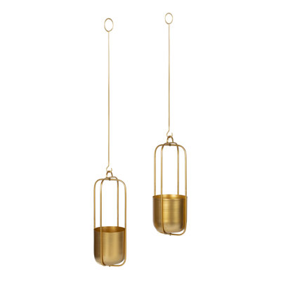 Jansen Metal Hanging Planter - Set of 2
