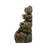 Decorative 5-Tier Inspired Water Fountain with 4 LED Lights - 18.9" x 16.1" x 30.3" - Brown