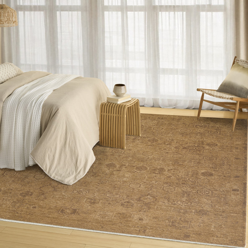 DKNY Pure Shades 7'10" x 9'10" Latte Vintage Indoor Rug, Rectangle 7'10" x 9'10"