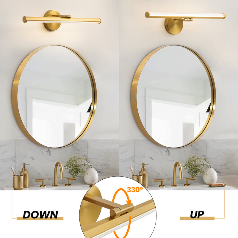 22'' Dimmable LED Vanity Light, Gold