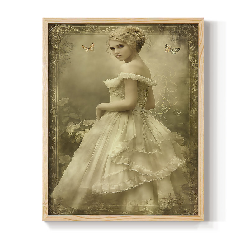 Reproduction encadrée WOMEN Series CECLVII - bois massif