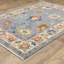 Elleanna Vintage Oriental Blue/ Multi Area Rug-1337853076