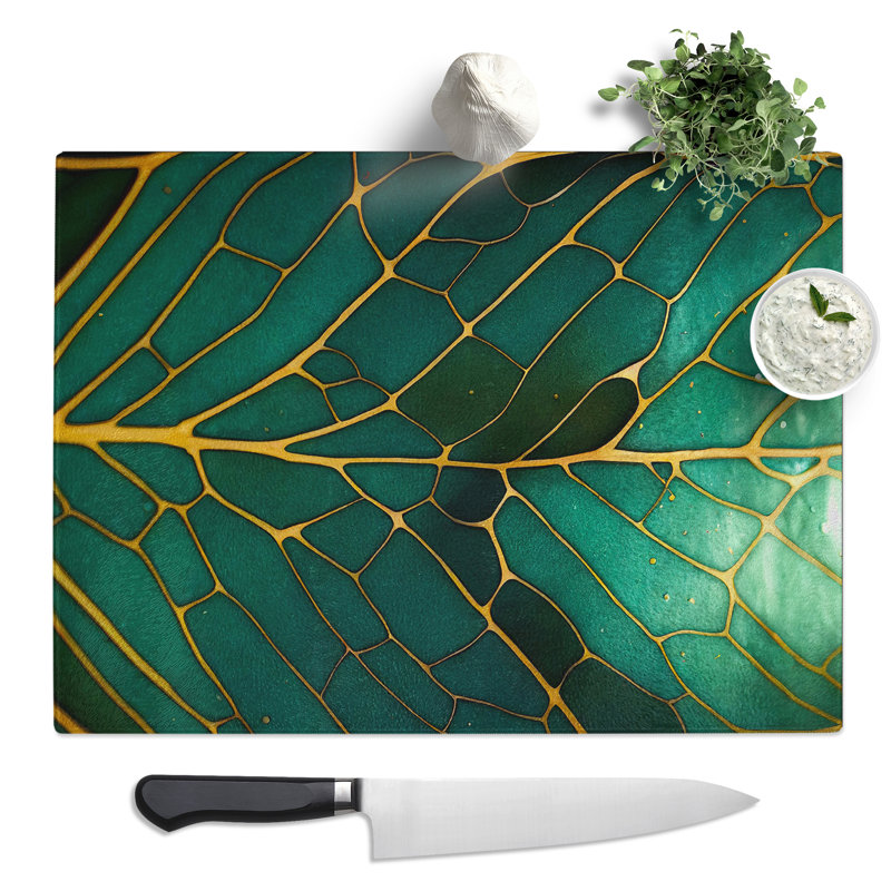 Awesome Leaf  Glass Chopping Board