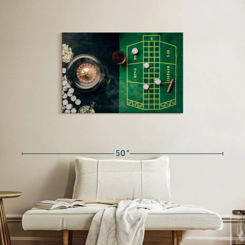 Senne Casino Table Game, 24" H x 36" W