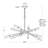 Cobra 12 - Light Dimmable Sputnik Modern Linear Chandelier-87294190-87294192