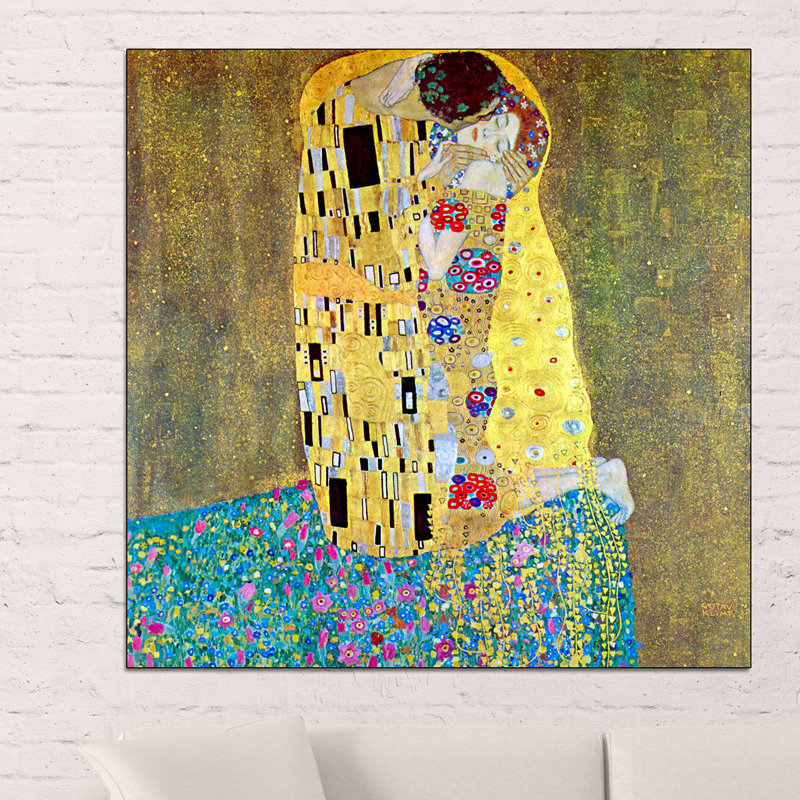 Gustav Klimt - Wrapped Canvas Painting, 100cm H x 100cm W x 1.8cm D